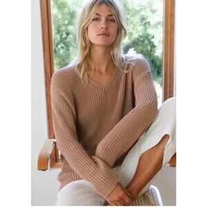 Jenni Kayne Cabin Cotton Sweater XS Rose